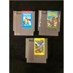 NINTENDO VIDEO GAME LOT (FISHER-PRICE I CAN REMEMBER, FOOTBALL, BASEBALL STARS)
