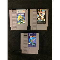 NINTENDO VIDEO GAME LOT (TIME LORD, PICTIONARY, SOLSTICE)