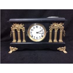 SESSIONS CLOCK CA 1900 (WORKS HAS KEY & PENDULUM)