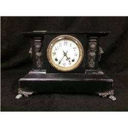 NEW HAVEN CLOCK CO. MODEL: FAYETTE CA 1911 (ENAMELLED IRON CASE)