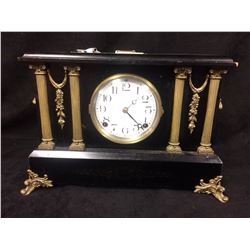 INGRAHAM CO. CLOCK CA 1800/1900 WORKS & CHIMES