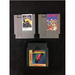 NINTENDO VIDEO GAME LOT (DR. MARIO, SUPER SPRINT)