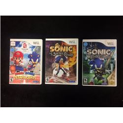 Wii VIDEO GAME LOT (SONIC GAMES)