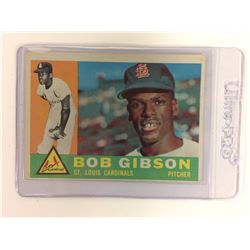 1960 Topps Baseball Card # 73 Bob Gibson St. Louis Cardinals