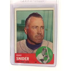 1963 Topps #550 Duke Snider