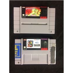 SUPER NINTENDO VIDEO GAME LOT (BATTLE CLASH, FIFA SOCCER)