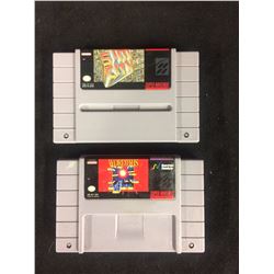 SUPER NINTENDO VIDEO GAME LOT (SIM CITY, WORDTRIS)