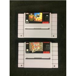 SUPER NINTENDO VIDEO GAME LOT (DESERT STRIKE, SIM CITY)
