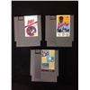 Image 1 : NINTENDO VIDEO GAME LOT (BASES LOADED II, WORLD GP, MARIO BROS/DUCK HUNT/TRACK MEET)