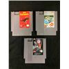 Image 1 : NINTENDO VIDEO GAME LOT (WRATH BLACK MANTA, MARBLE MADNESS, NFL POWER PLAY)