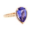 Image 1 : 2.77 ctw Tanzanite Ring - 14KT Rose Gold