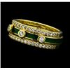 Image 1 : 0.53 ctw Diamond Band With Insert - 18KT Yellow Gold