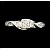 Image 2 : 0.50 ctw Diamond Three Stone Ring - 10KT White Gold