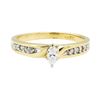 Image 2 : 0.25 ctw Diamond Ring - 14KT Yellow Gold