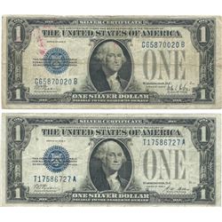 1928 $1 Silver Certificate Currency Lot of 2