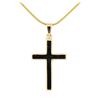 Image 2 : Cross Pendant with Chain - 14KT Yellow Gold