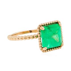 5.09 ctw Emerald Ring - 14KT Rose Gold