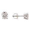Image 2 : 1.00 ctw Diamond Stud Earrings - 14KT White Gold