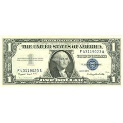 $1 XF/AV Silver Certificate Currency