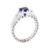 Image 4 : Tacori 1.46 ctw Sapphire And Diamond Ring - Platinum