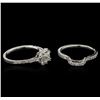 Image 1 : 1.36 ctw Diamond Wedding Ring Set - 14KT White Gold