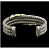 Image 2 : David Yurman Sterling Silver and 14KT Yellow Gold Bracelet