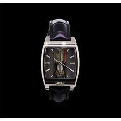 Corum 18KT White Gold Golden Bridge Automatique Watch