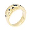 Image 4 : 1.00 ctw Sapphire and Diamond Ring - 14KT Yellow Gold