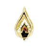 Image 2 : 0.15 ctw Ruby and Diamond Pendant - 10KT Yellow Gold