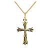 Image 2 : Cross Pendant - 10KT and 18KT Yellow Gold
