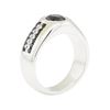 Image 4 : 2.25 ctw Black and White Diamond Ring - 14KT White Gold