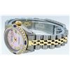 Image 7 : Rolex Ladies 2T Pink MOP Roman Sapphire And Daimond Datejust Wristwatch
