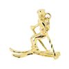 Image 1 : Snow Skiier Charm - 14KT Yellow Gold