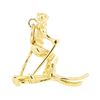 Image 2 : Snow Skiier Charm - 14KT Yellow Gold