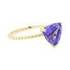 Image 1 : 3.26 ctw Tanzanite Ring - 14KT Yellow Gold