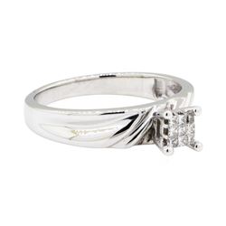 0.10 ctw Diamond Ring - 10KT White Gold