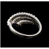 Image 3 : 14KT White Gold 0.35 ctw Diamond Ring