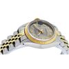Image 3 : Rolex Ladies 2T Yellow Gold & Stainless Steel Slate Grey Roman Datejust Wristwat