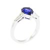 Image 4 : 1.81 ctw Sapphire And Diamond Ring - 14KT White Gold