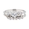 Image 2 : 0.50 ctw Diamond Ring And Attached Band - 14KT White Gold