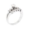 Image 4 : 0.50 ctw Diamond Ring And Attached Band - 14KT White Gold