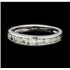 Image 2 : 0.50 ctw Diamond Ring - Platinum