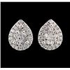 Image 1 : 0.70 ctw Diamond Earrings - 14KT White Gold