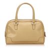 Image 3 : Gucci Beige Tan GG Logo Leather Double Zipper Bag
