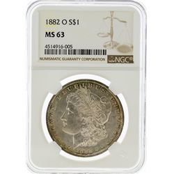 1882-O NGC MS63 Morgan Silver Dollar