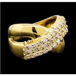 0.86 ctw Diamond Ring - 18KT Yellow Gold