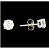 Image 2 : 1.26 ctw Diamond Earrings - 14KT White Gold