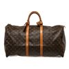 Image 1 : Louis Vuitton Monogram Canvas Leather Keepall 55 cm Duffle Bag Luggage
