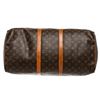 Image 4 : Louis Vuitton Monogram Canvas Leather Keepall 55 cm Duffle Bag Luggage