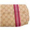 Image 5 : Gucci Beige Brown Monogram Canvas Pink Leather Tote Shoulder Bag